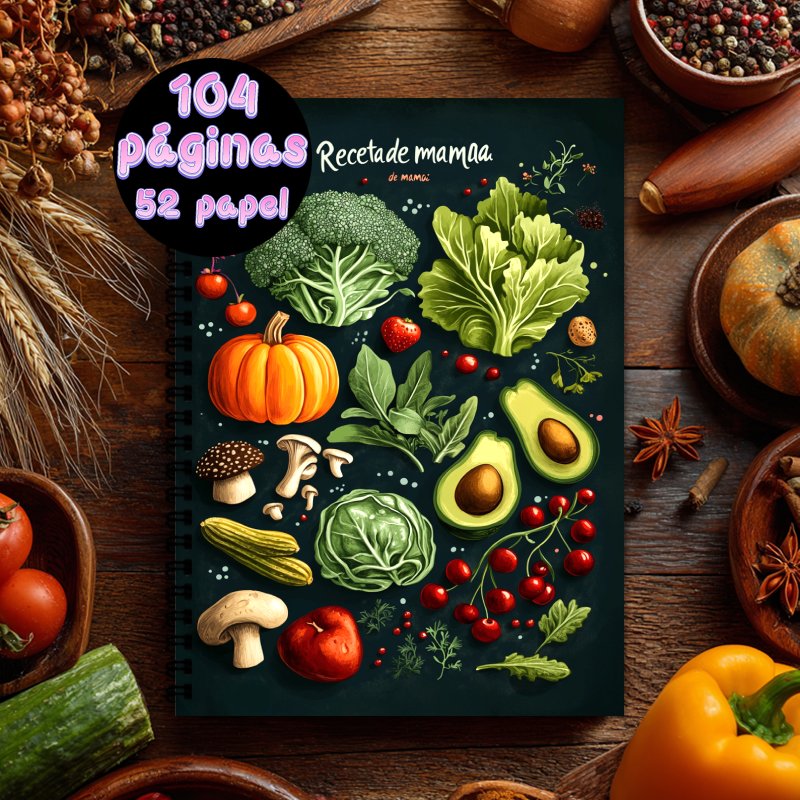 Cocktail Recipe Book - A5 Spanish cookbook,Spiral Binding,Recipe Collection Book