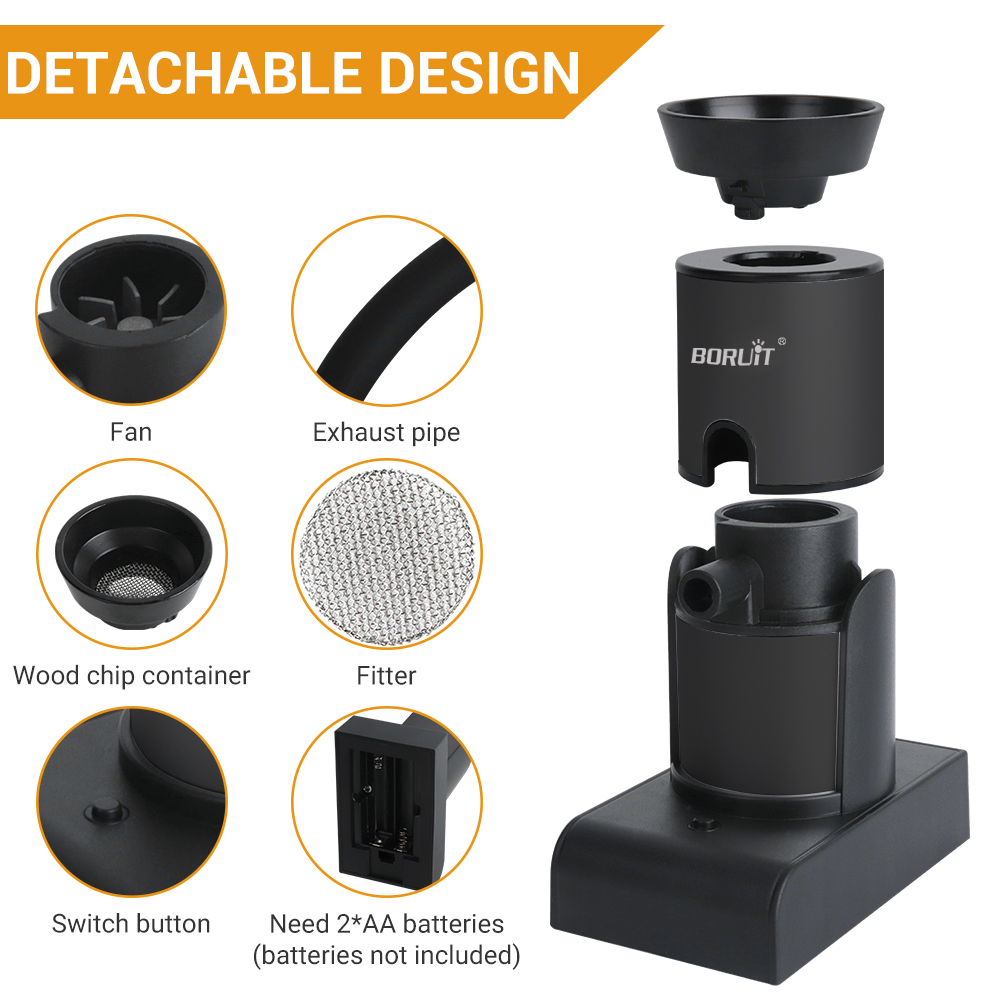 BORUiT SK305 Smoke Infuser Por - Smoking Gun Kit 评论和价格