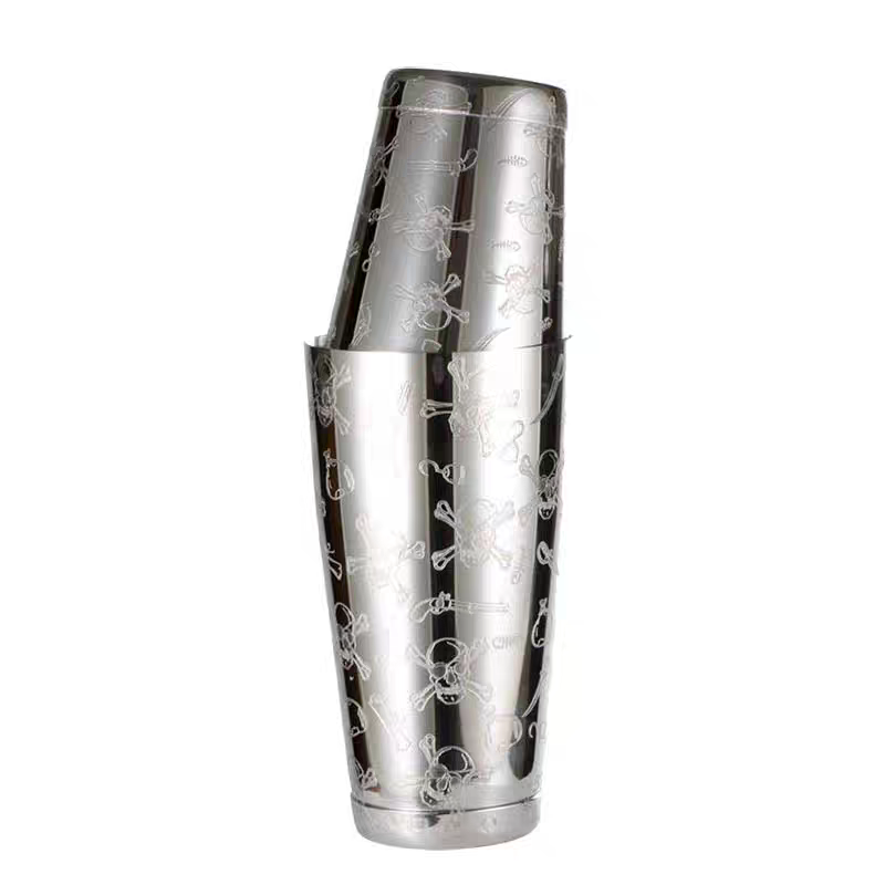 500ml/800ml Engraving Skull St - Boston Shaker Set 评论和价格