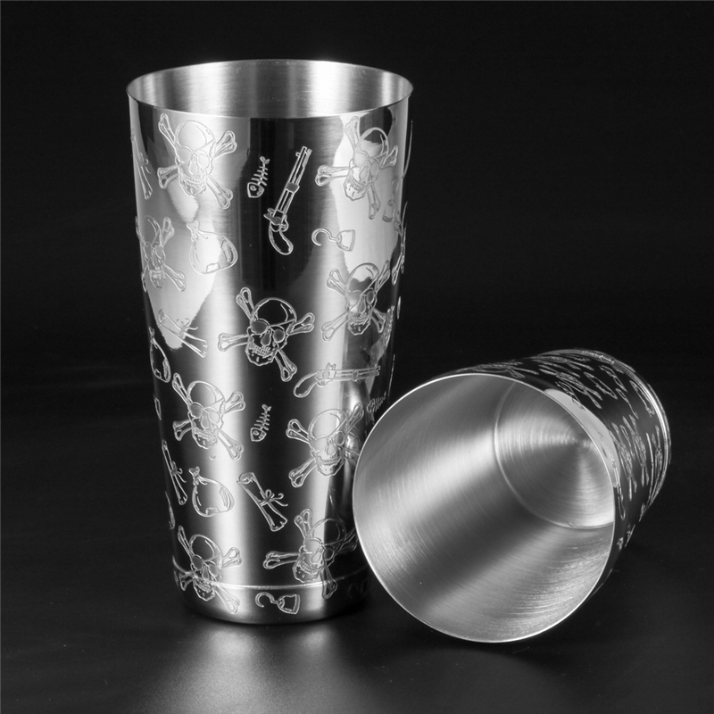500ml/800ml Engraving Skull St - Boston Shaker Set 评论和价格