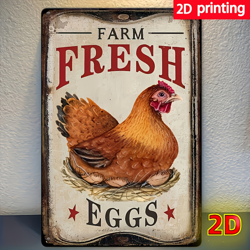 [ Farm Fresh Eggs Sign] Rustic - Home Bar Cafe 评论和价格