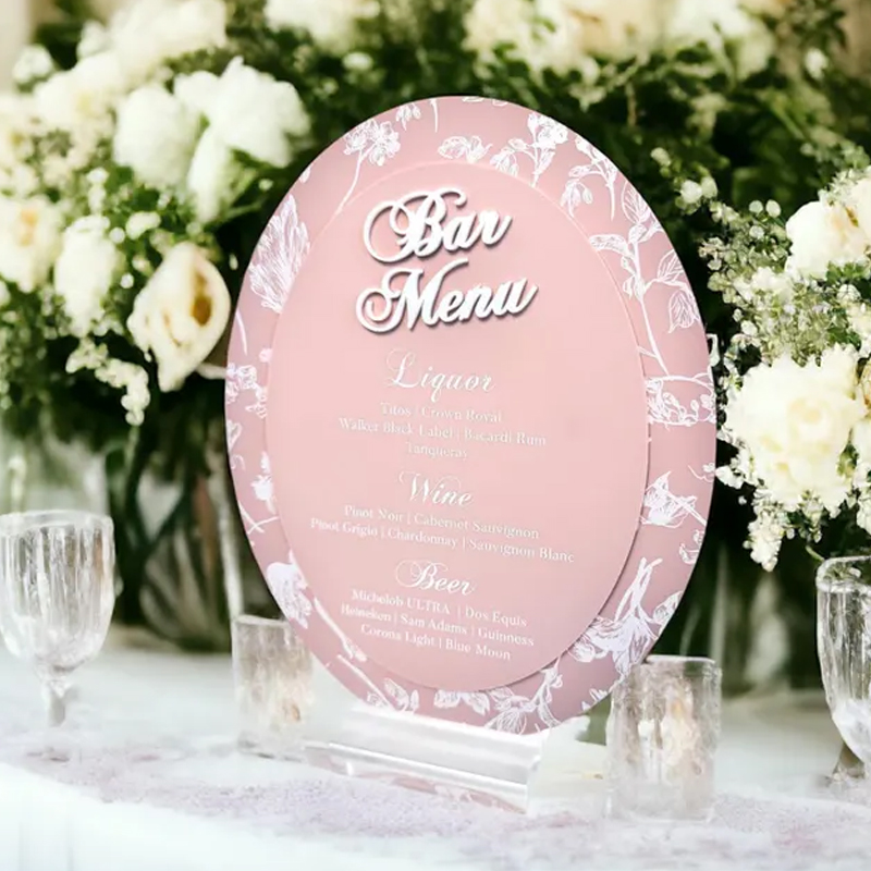 3D OVAL Toile Floral Chinoiser - Cocktail Recipe Book 评论和价格