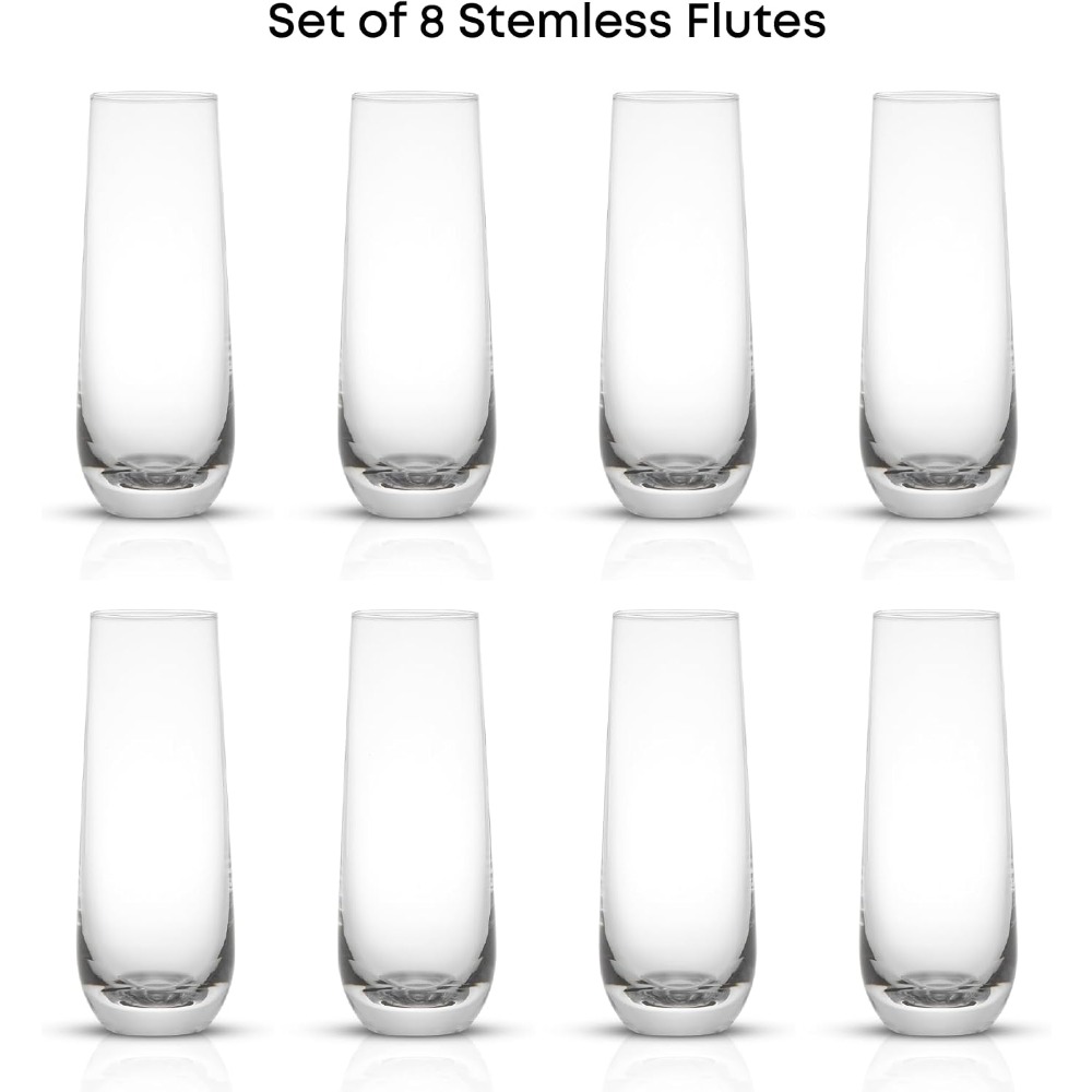 Stemless Champagne Flutes Set  - Highball Glass Set 评论和价格