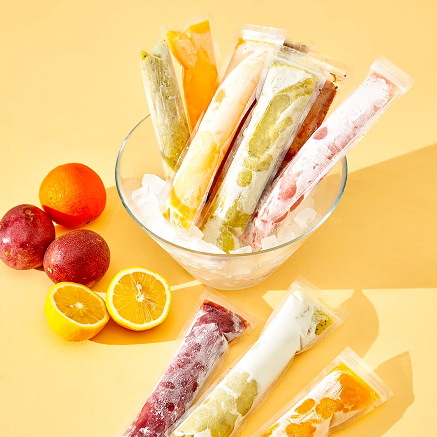 50PCS Popsicle Bags - Disposab - Ice Mold Sphere 评论和价格