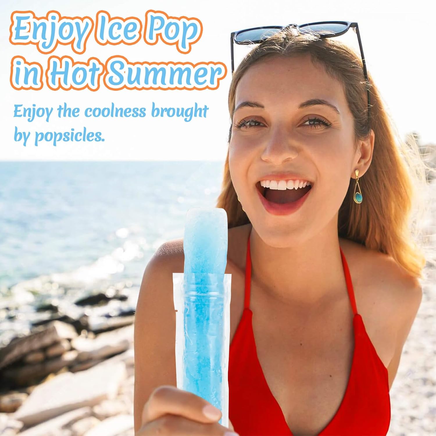50PCS Popsicle Bags - Disposab - Ice Mold Sphere 评论和价格