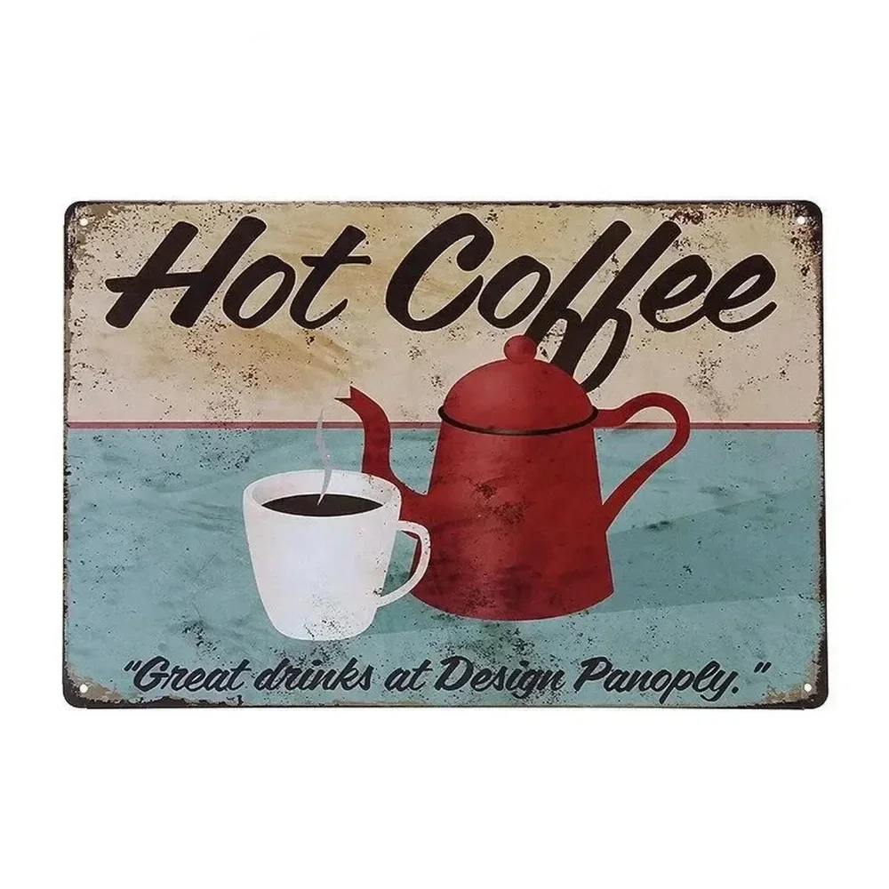 Plaque Metal Signs Drink Coffe - Home Bar Cafe 评论和价格