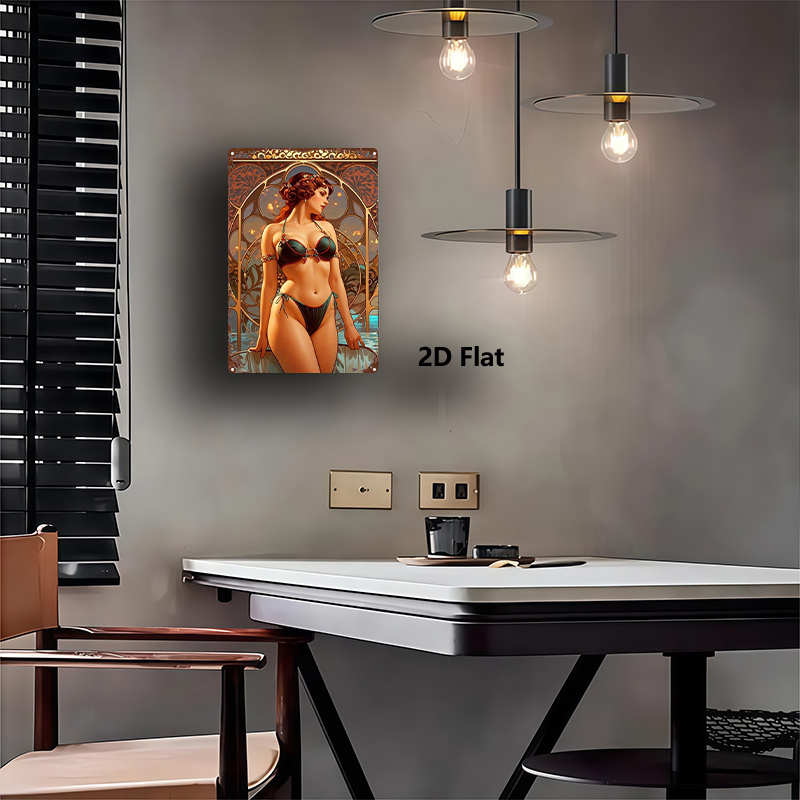 2D Flat Metal Sign, Retro Art  - Home Bar And Kitchen 评论和价格