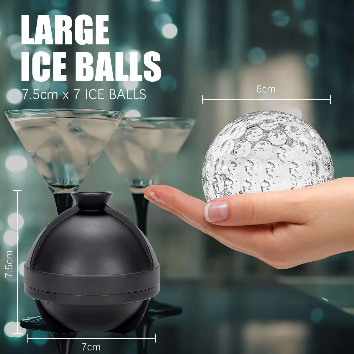 Food Grade Silicone Ice Ball M - Ice Mold Sphere 评论和价格