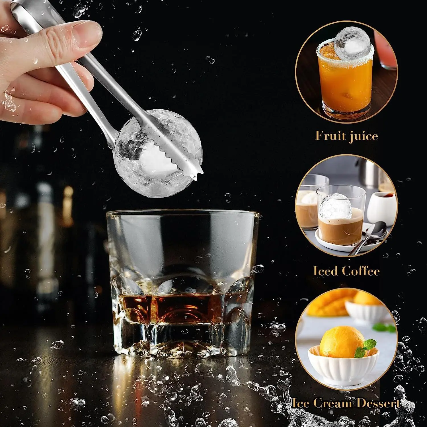 Food Grade Silicone Ice Ball M - Ice Mold Sphere 评论和价格