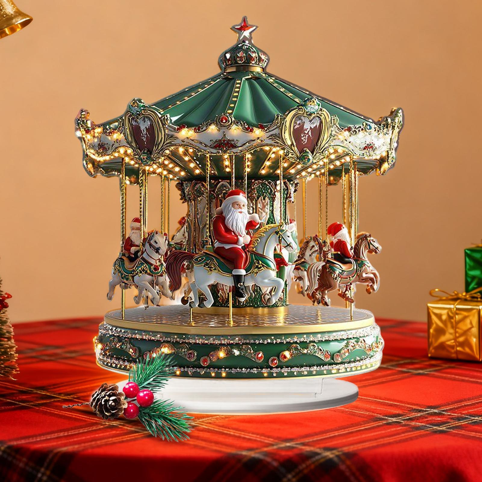 Christmas Carousel Acrylic 2D  - Home Bar Shelves 评论和价格