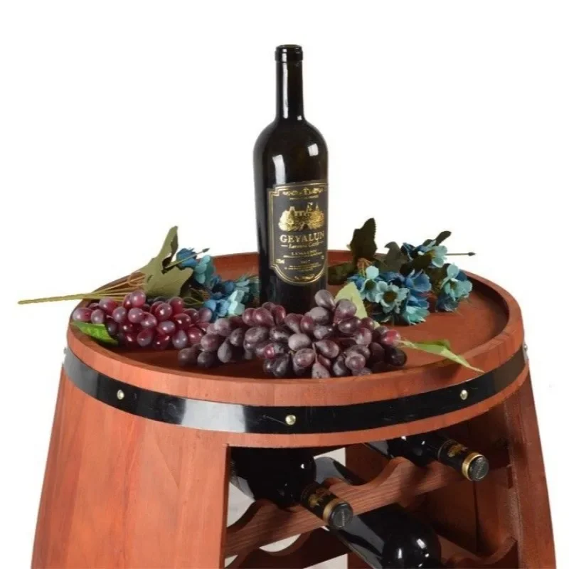 Solid Wood Wine Rack Oak Barre - Home Bar Shelves 评论和价格