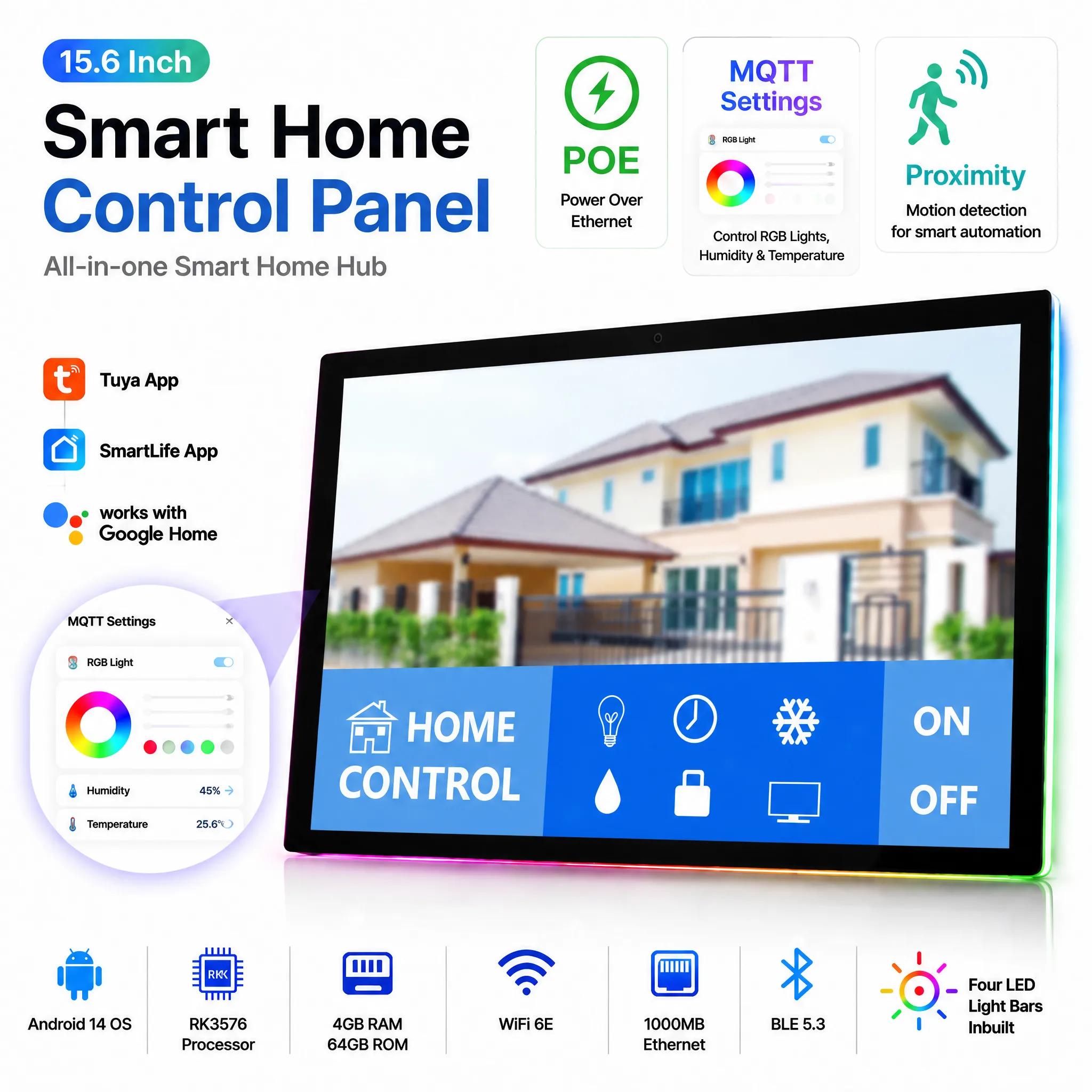 15.6 Inch Inwall Smart Home Ta - Home Bar Android 评论和价格