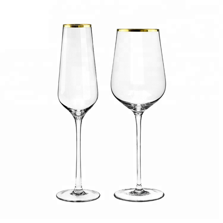 Gold Rimmed Highball Glass Red - Highball Glass Set 评论和价格