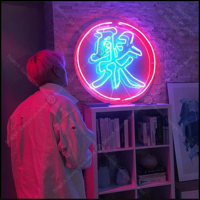 Chinese Word for Party Neon Bu - Home Bar Word 评论和价格