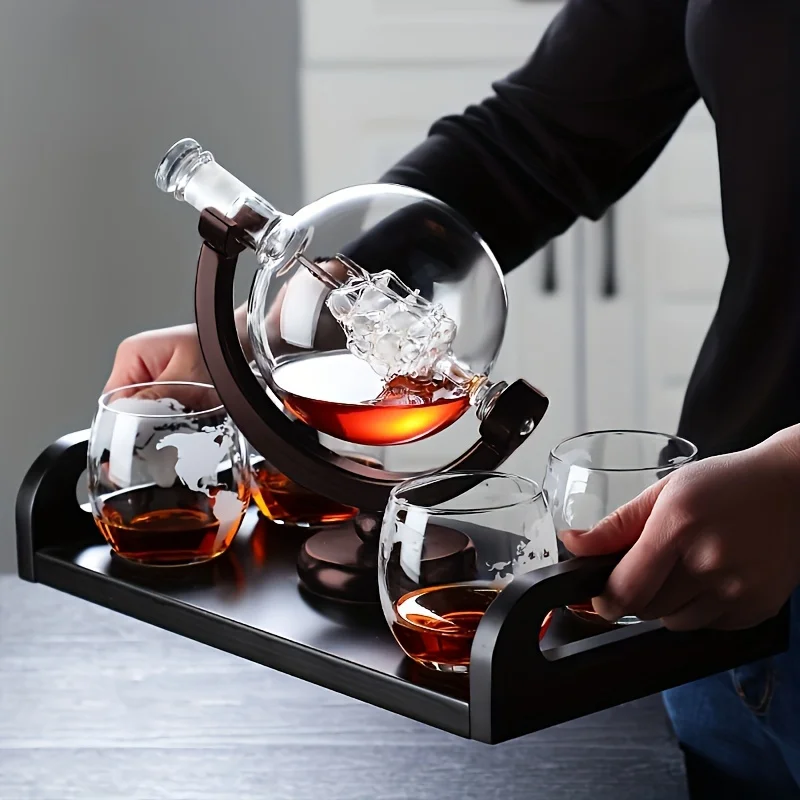 Globe Shaped Whiskey Decanter  - Decanter Globe Set 评论和价格