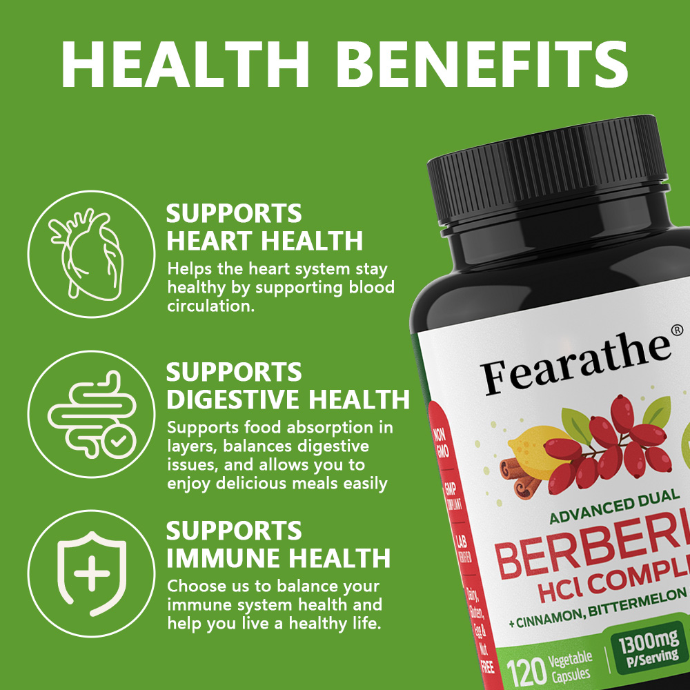 Berberine HCl Capsules with Bi - Bitters Bottle Set 评论和价格