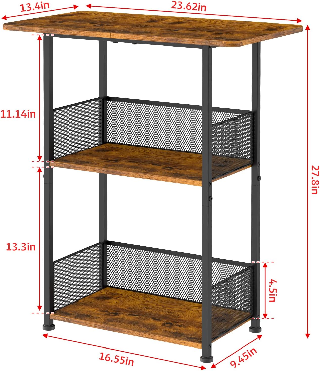 Mini Floor Standing Coffee Bar - Home Bar Shelves 评论和价格