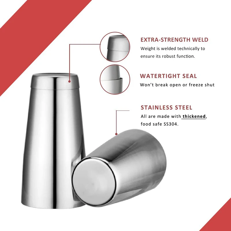 18oz & 28oz Cocktail Shaker Se - Boston Shaker Set 评论和价格