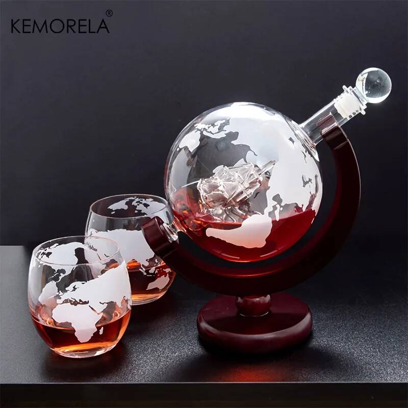 900ML Globe Whiskey Decanter S - Decanter Globe Set 评论和价格