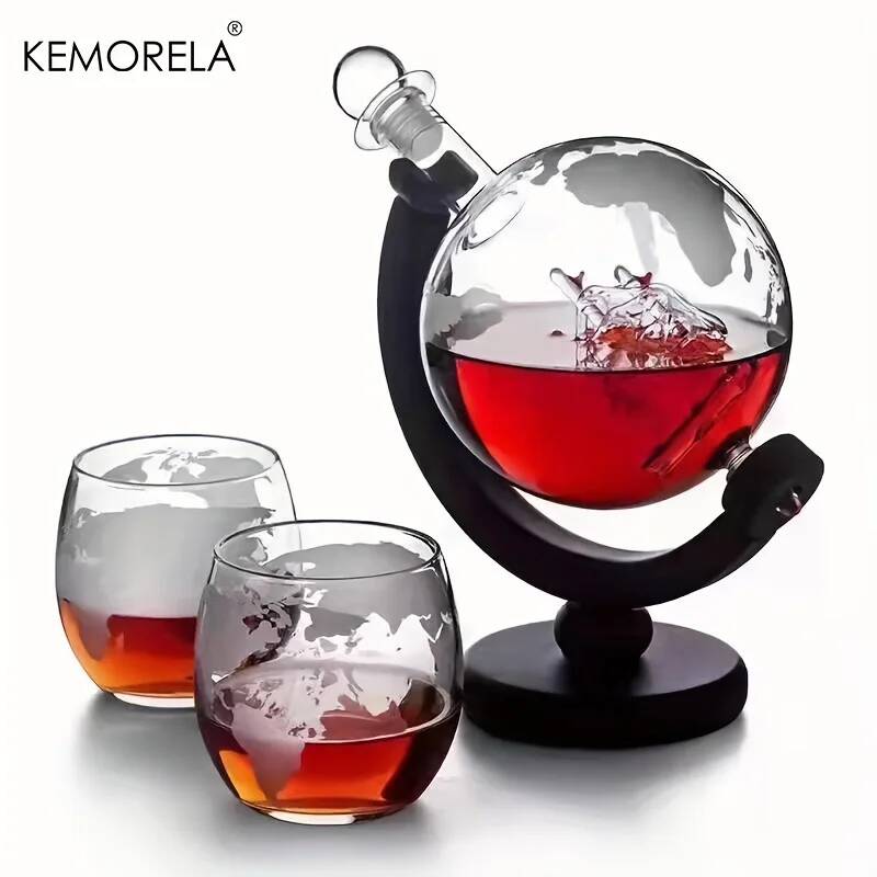 900ML Globe Whiskey Decanter S - Decanter Globe Set 评论和价格