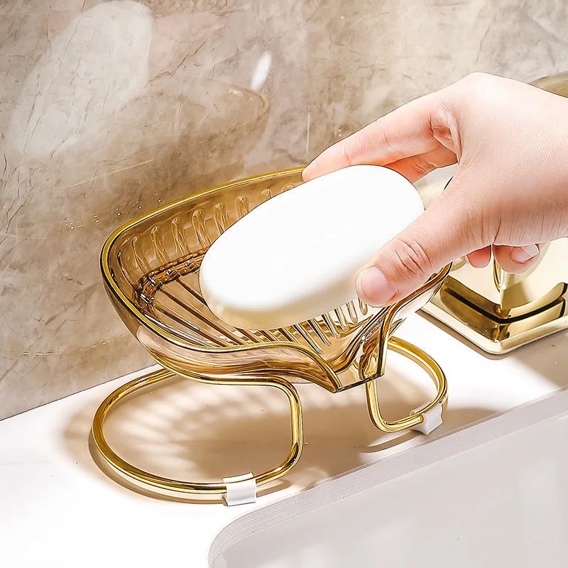 Gold Edged Toilet Soap Drain B - Home Bar Shelf 评论和价格