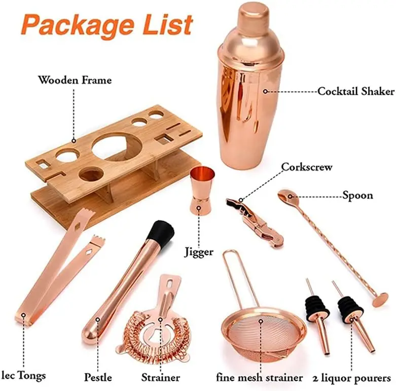 Bartender Kit 12-Piece Boston  - Boston Shaker Set 评论和价格