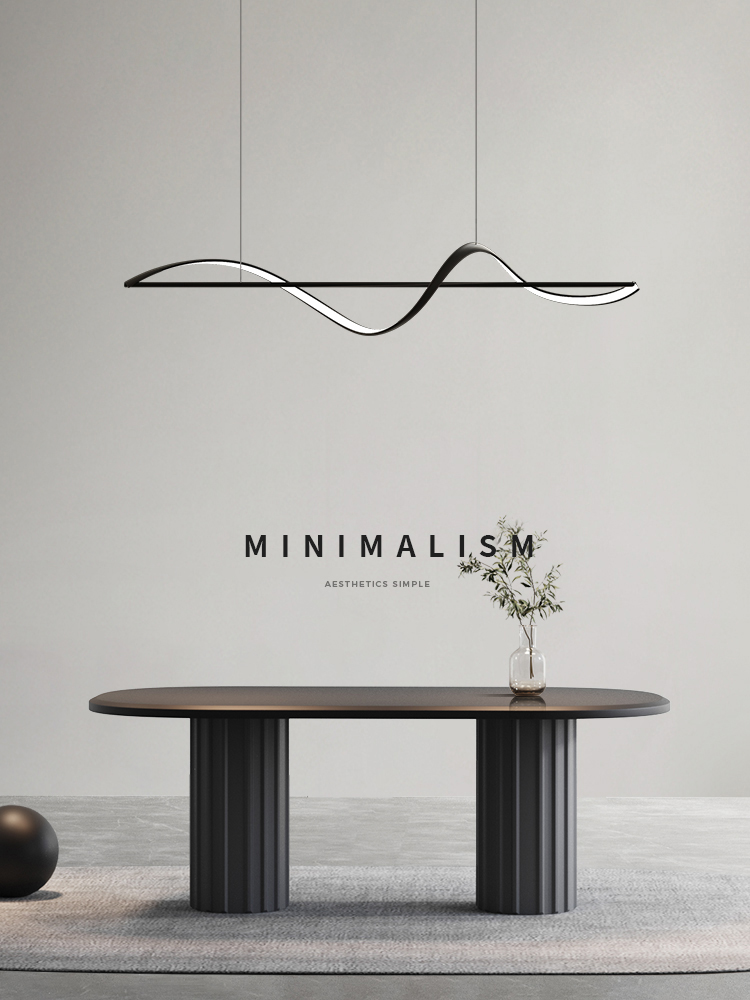 Modern Minimalism Curve Led Pe - Home Bar Word 评论和价格