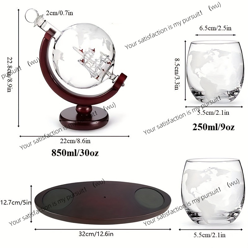 Whiskey Decanter Globe Set wit - Decanter Globe Set 评论和价格