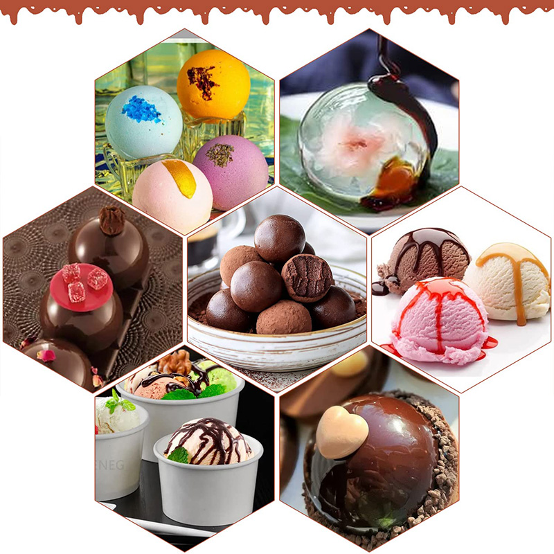 6 Cavities Semicircle Silicone - Ice Mold Sphere 评论和价格
