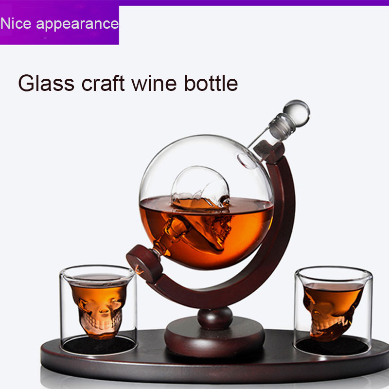 Skull Globe Whiskey Decanter S - Decanter Globe Set 评论和价格