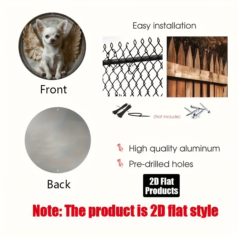 2D Flat, 1pc, Chihuahua Theme, - Home Bar And Kitchen 评论和价格