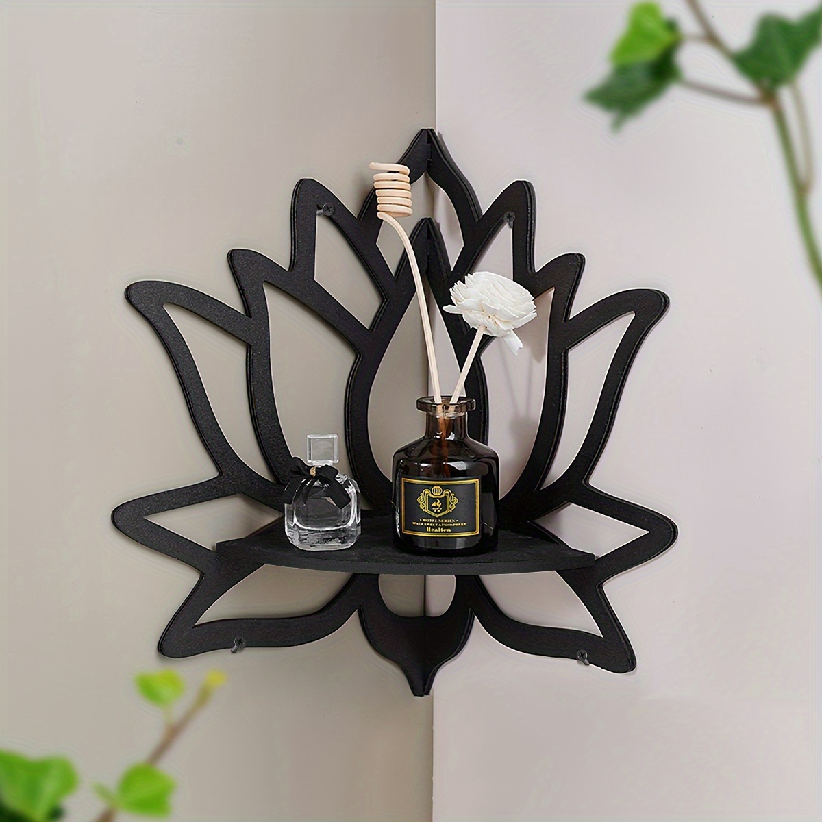 Lotus Corner Floating Shelf, H - Home Bar Shelves 评论和价格