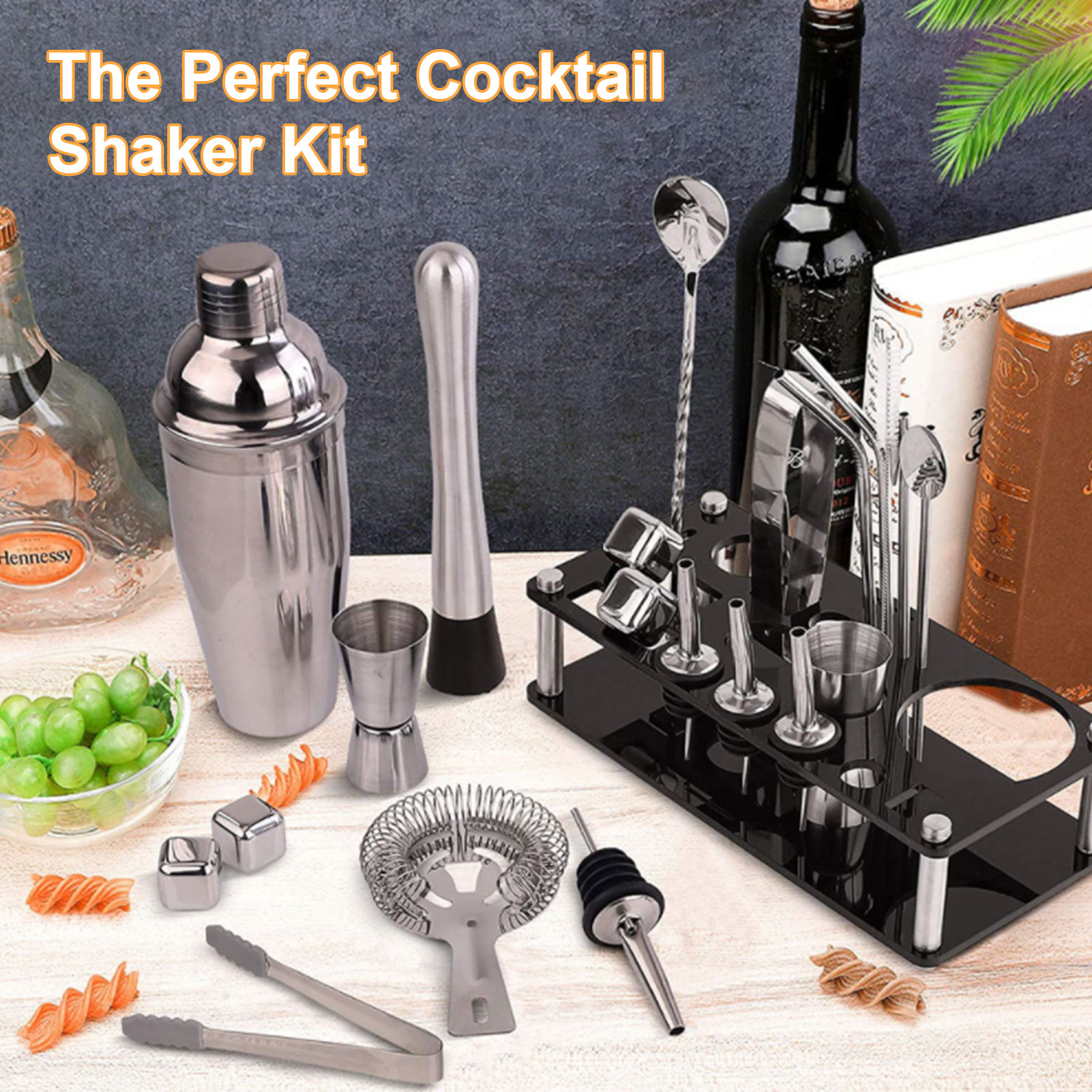 Cocktail Making Set Shaker Sta - Cocktail Recipe Book 评论和价格