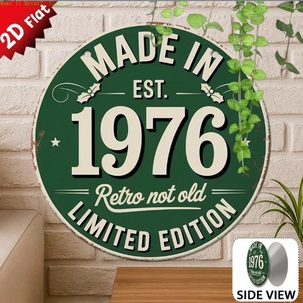 Made in 1976 Retro Not Old 2D  - Home Bar Cafe 评论和价格