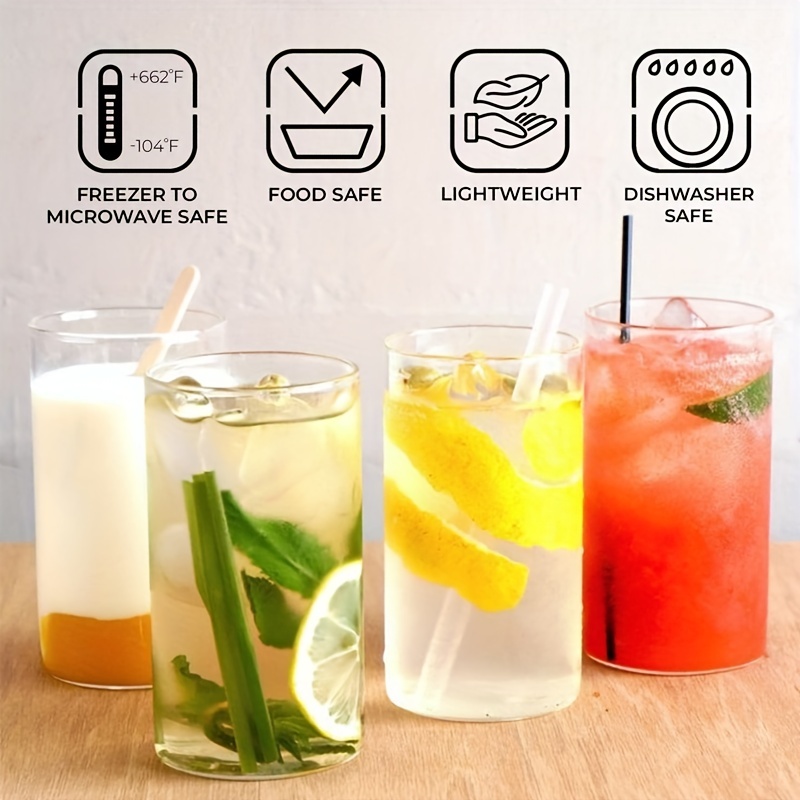 4PCS 560/440ML Drinking Glasse - Highball Glass Set 评论和价格