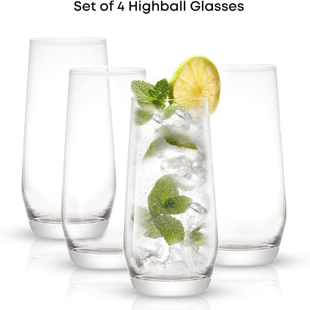 18.5 oz Highball Glasses Set,  - Highball Glass Set 评论和价格