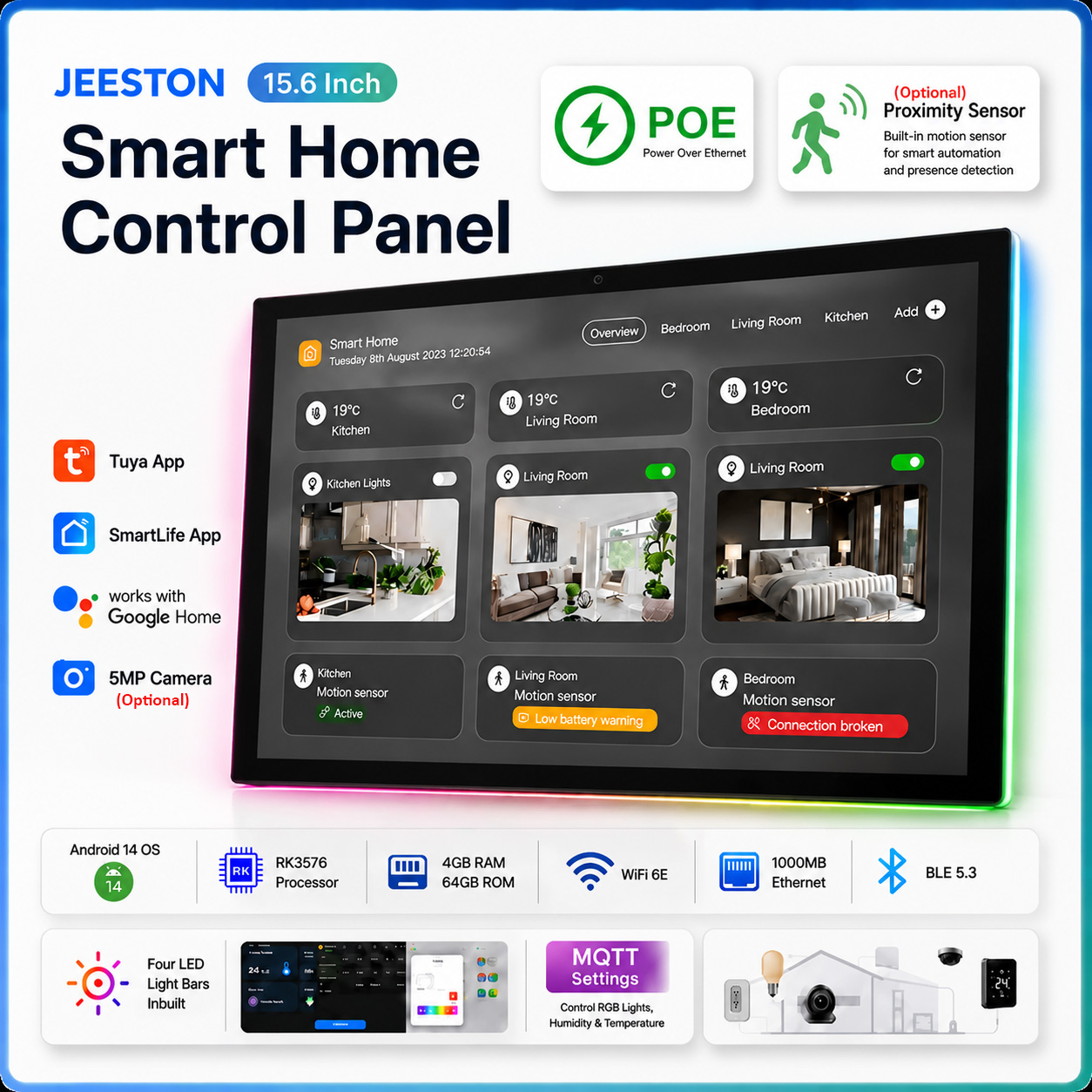 15.6 Inch InWall Smart Home Co - Home Bar Android 评论和价格