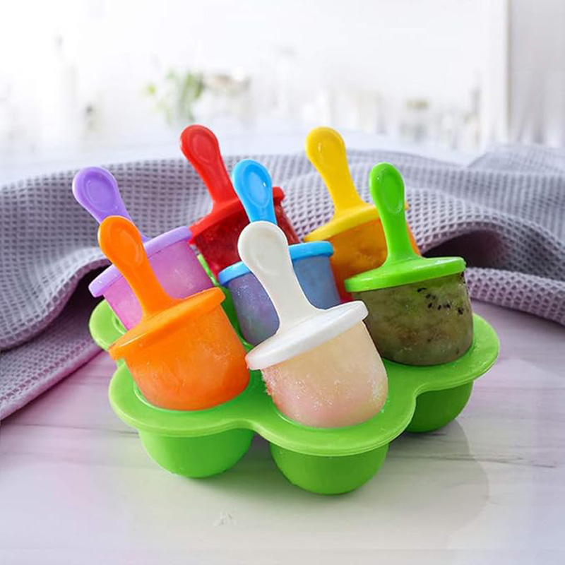 1pc 7 Holes DIY Ice Cream Pops - Ice Mold Sphere 评论和价格